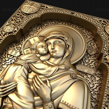 3D model Our Lady of Vladimir (STL)